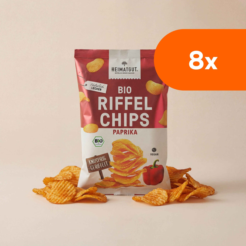 Bio Riffelchips Paprika