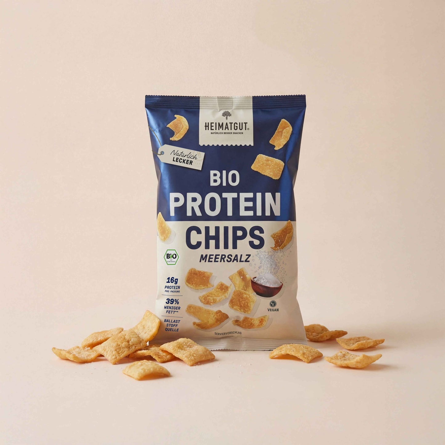 Bio Protein Chips Meersalz, Studioaufnahme der Tüte