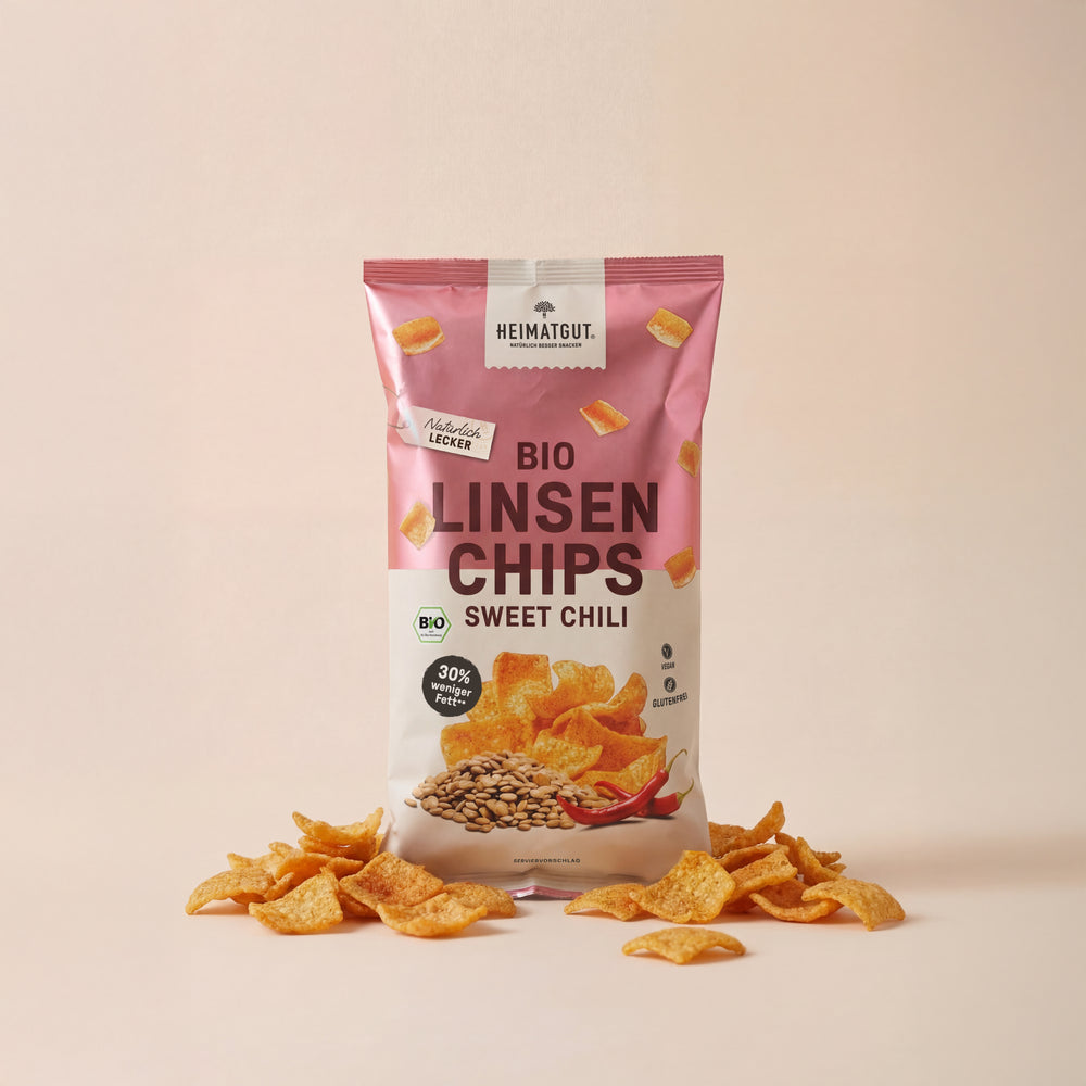 Organic Lentil Chips Sweet Chili