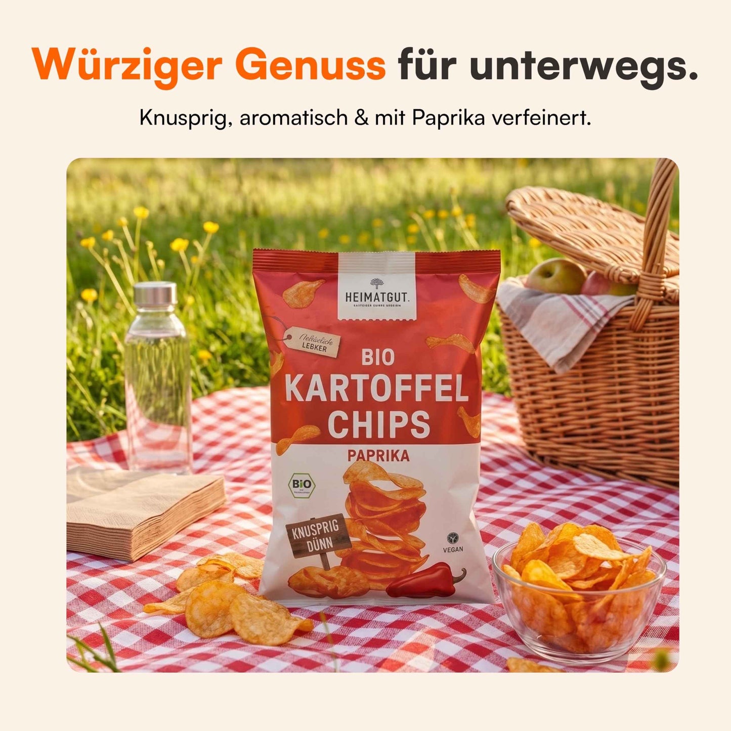 Bio Kartoffelchips Paprika
