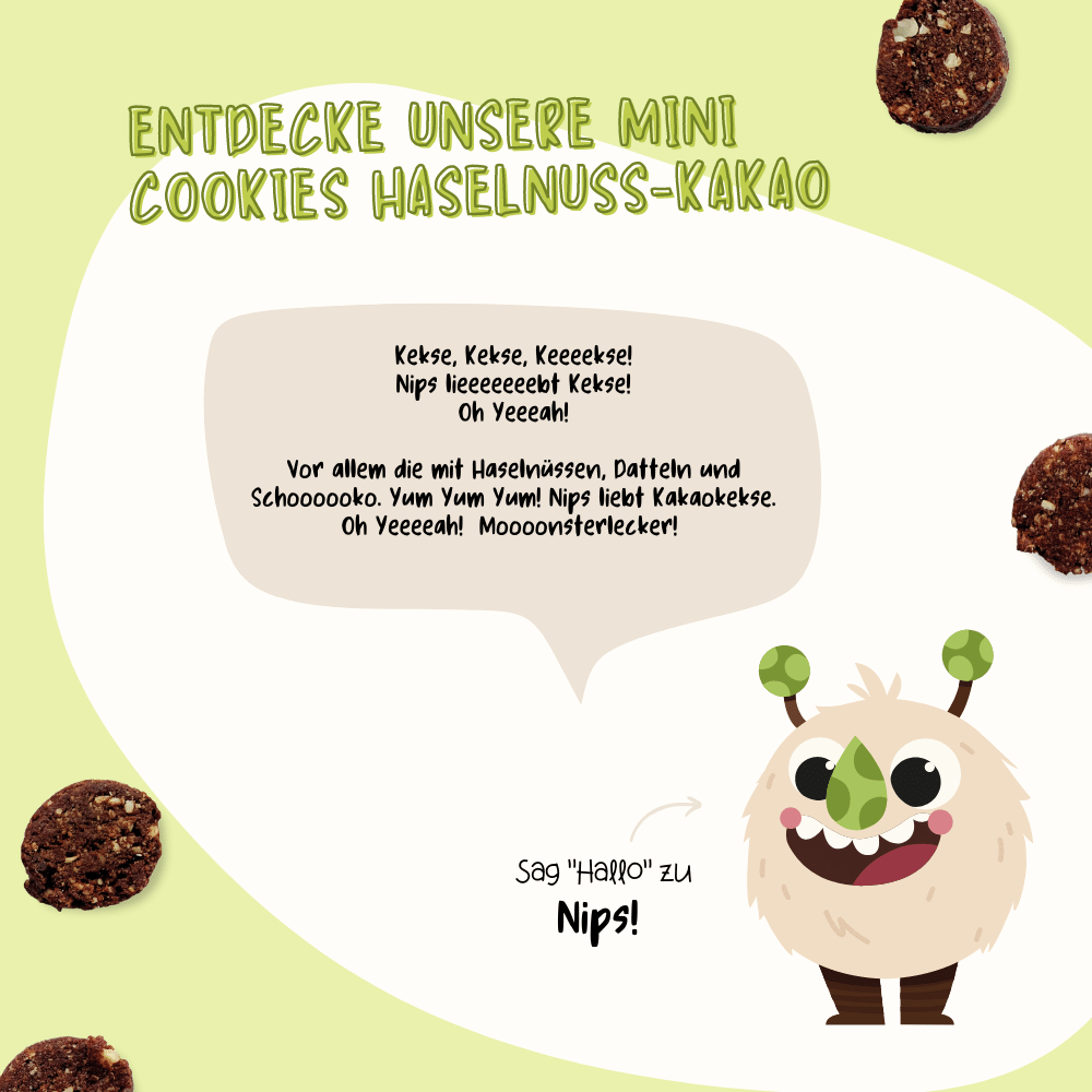 Bio Mini Cookies Haselnuss-Kakao - MHD: 22.05.24