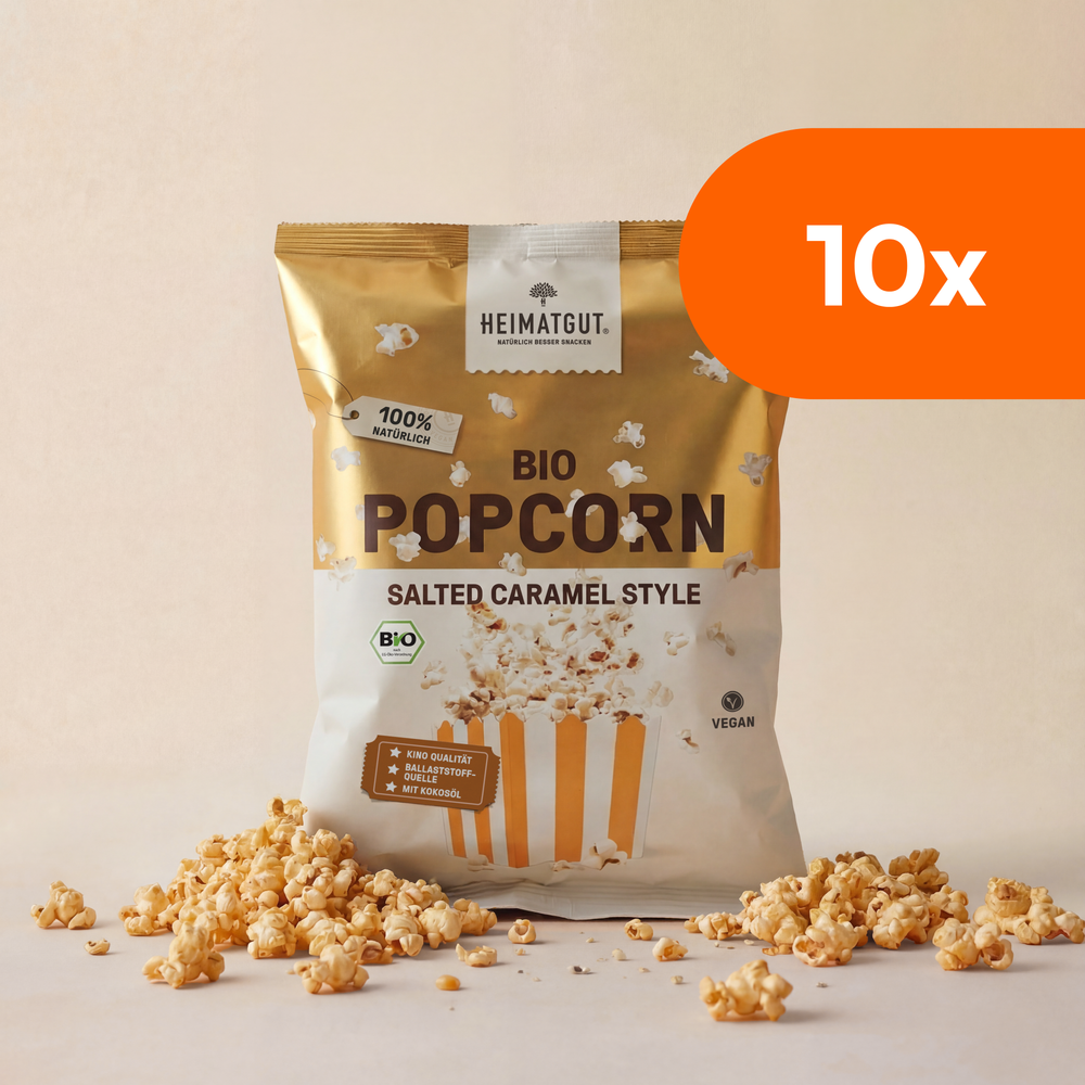 Tüte Bio Popcorn Salted Caramel Style von Heimatgut