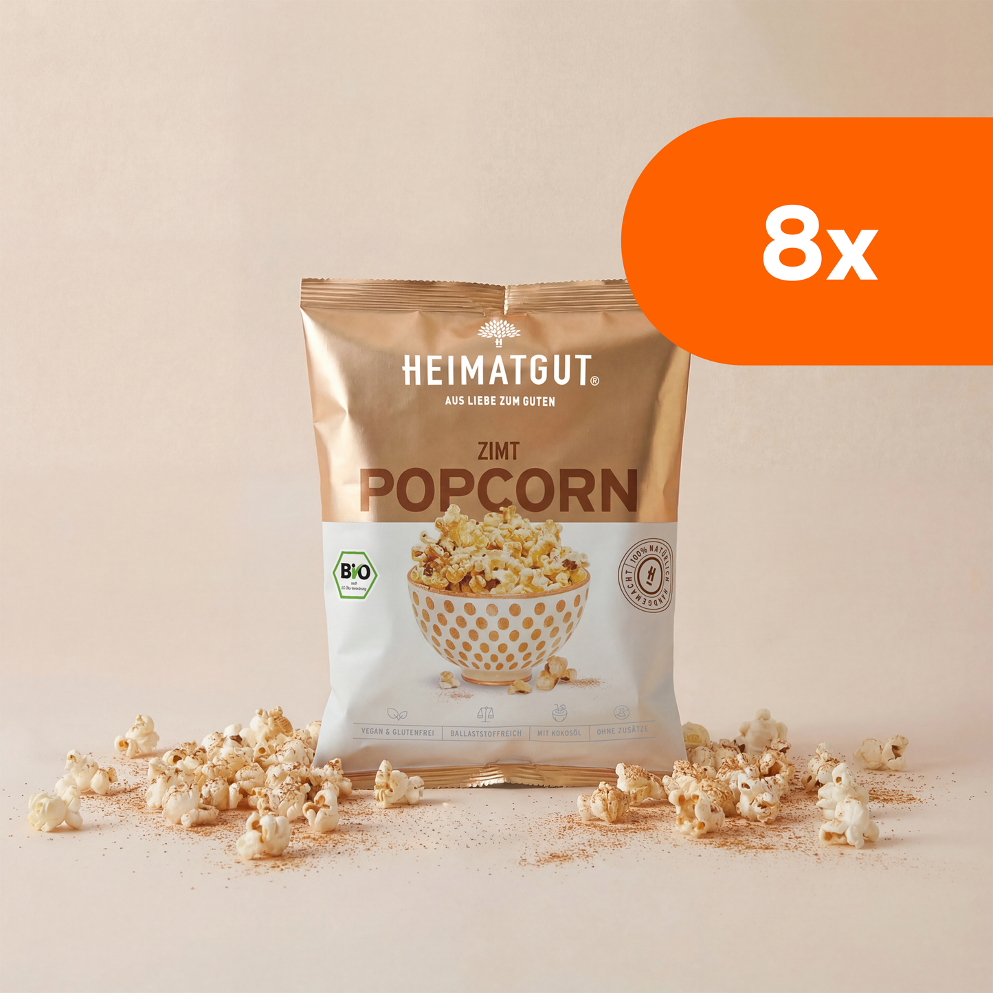 Bio Popcorn Zimt klein