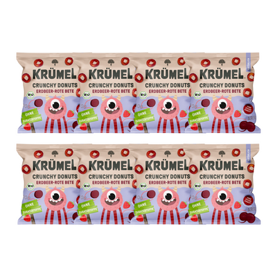 Bio Crunchy Donuts Erdbeer-Rote Beete