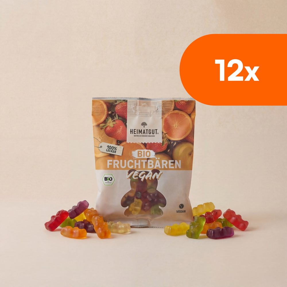 Bio Fruchtgummi Bärchen 100g von Heimatgut, vegan