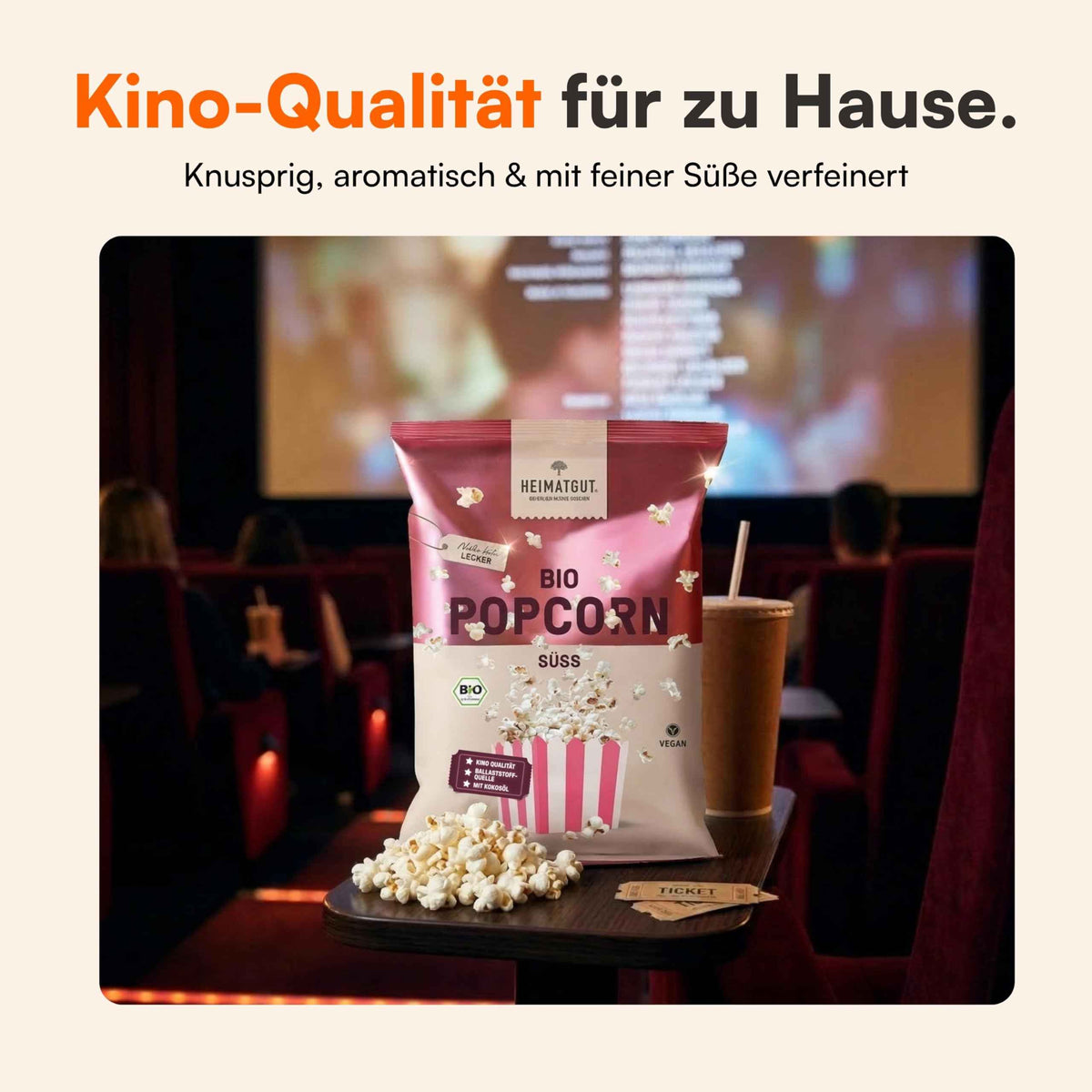 Bio Popcorn Süß