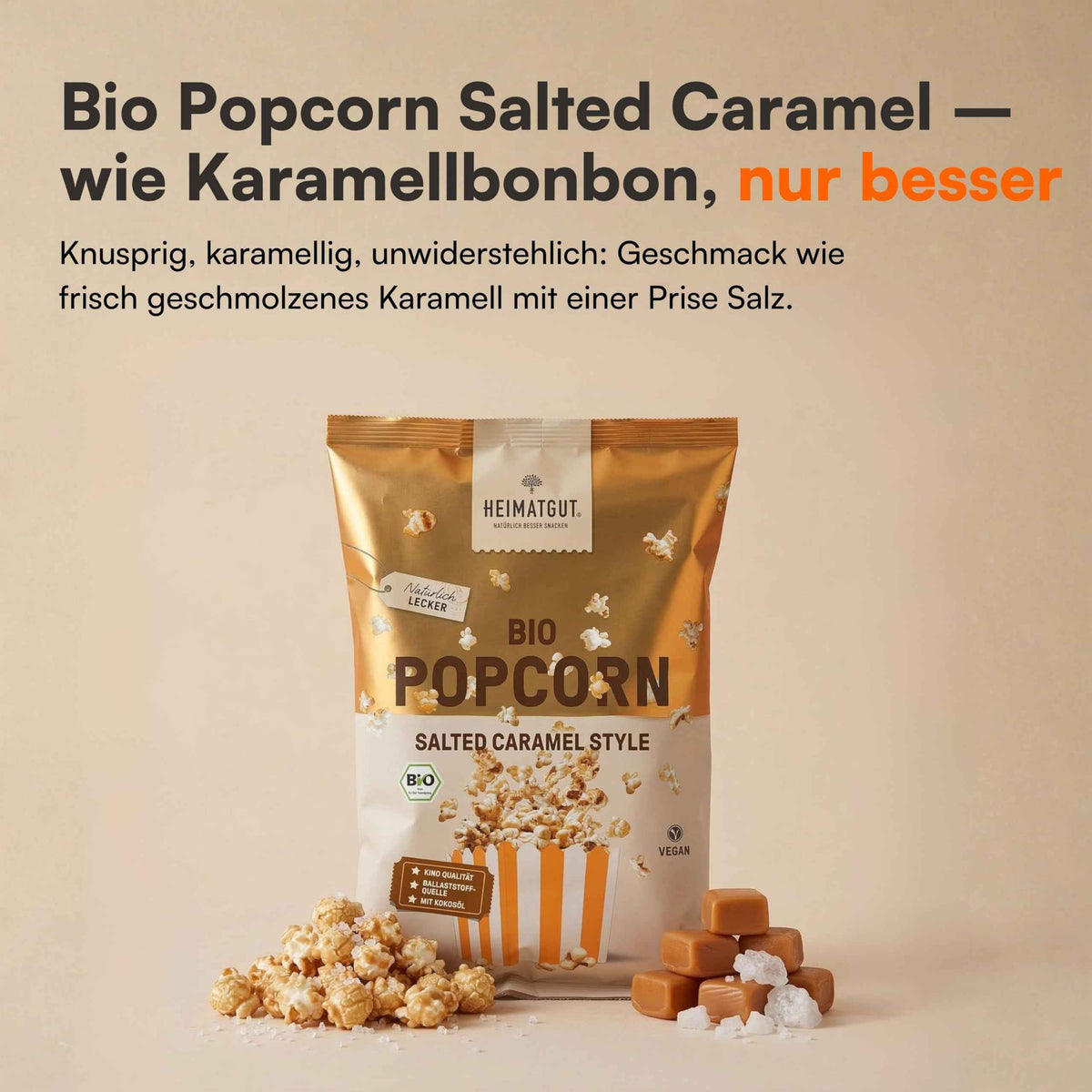 Bio Popcorn Salted Caramel Style
