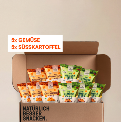 Gemüse-& Süßkartoffelchips Box
