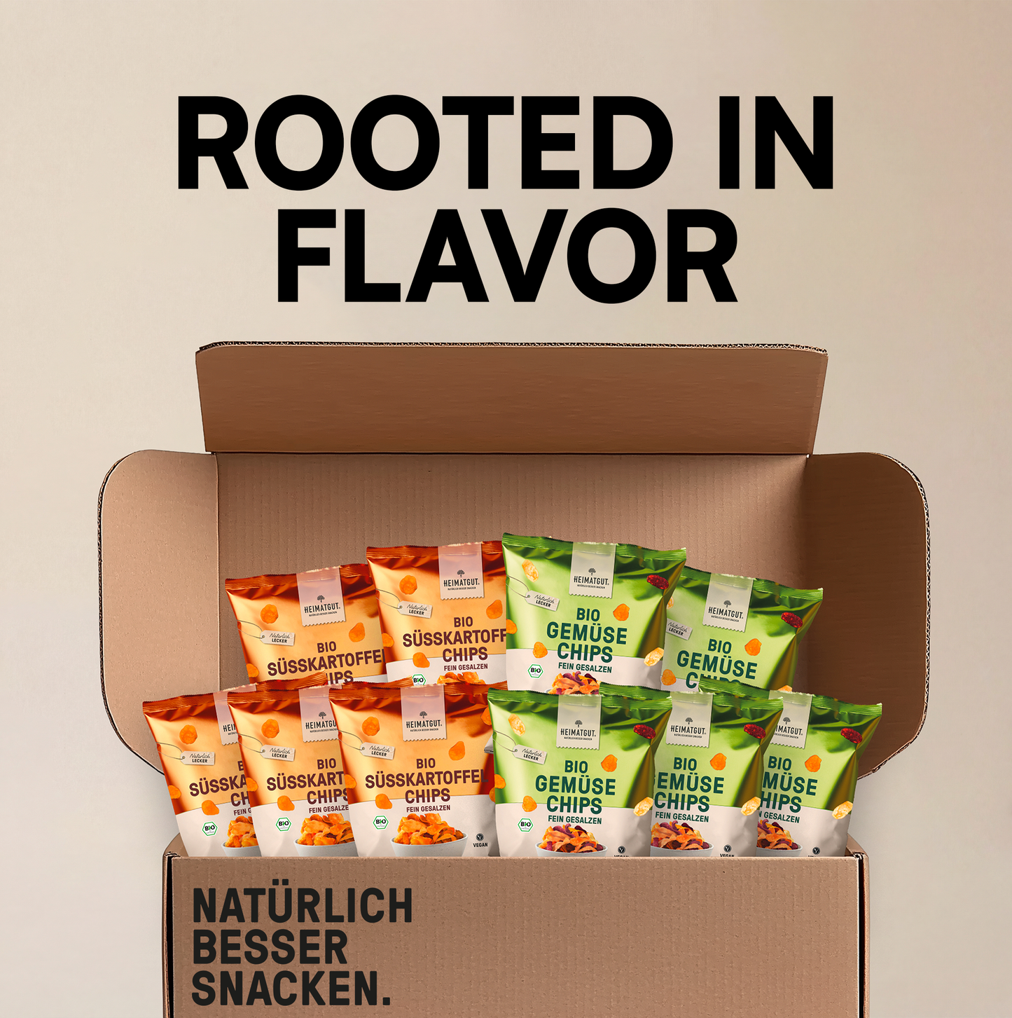 Gemüse-& Süßkartoffelchips Box
