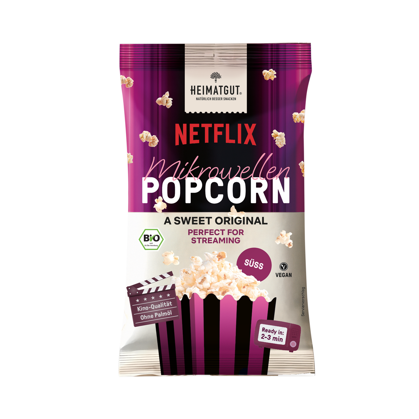 Bio Mikrowellen Popcorn Süß