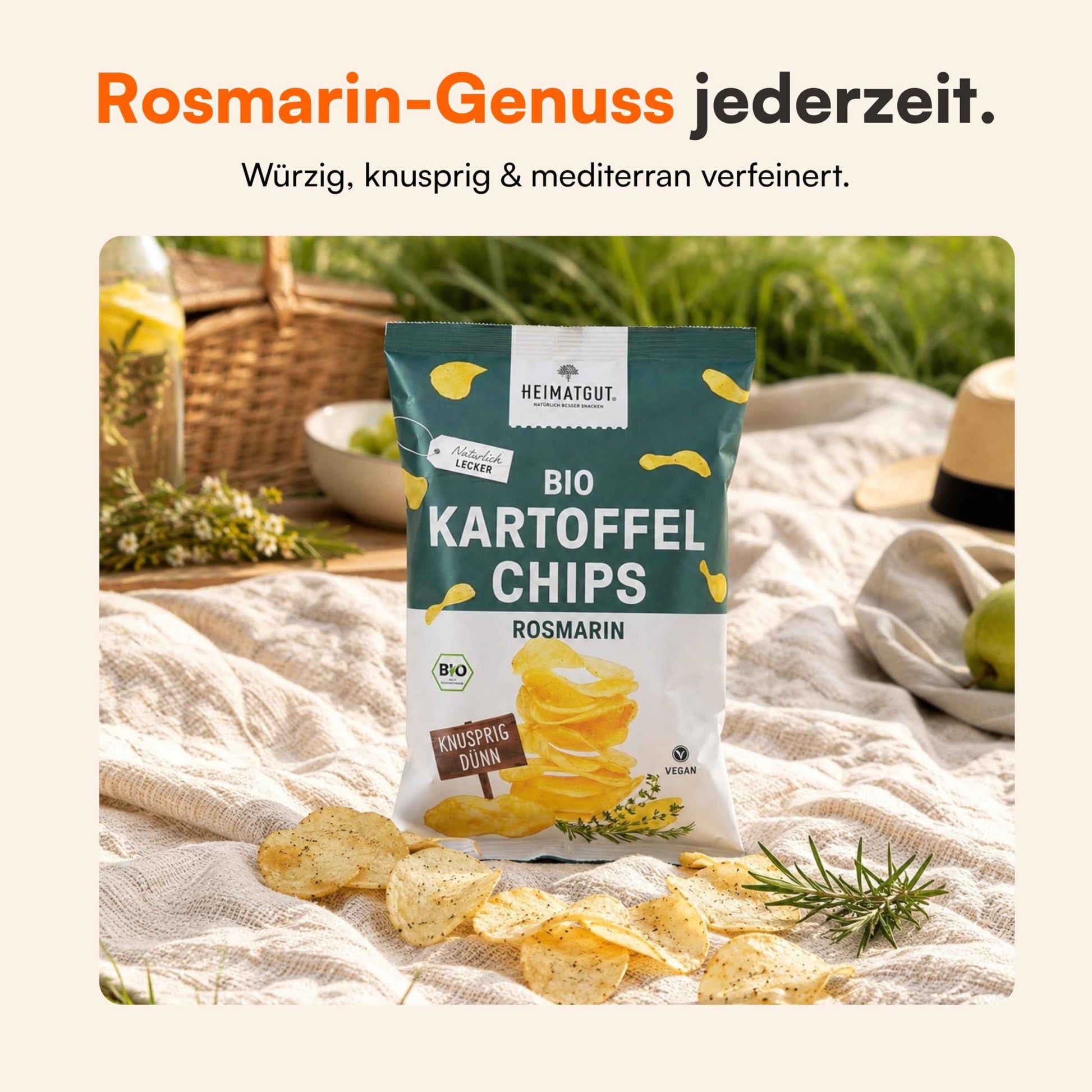 Bio Kartoffelchips Rosmarin