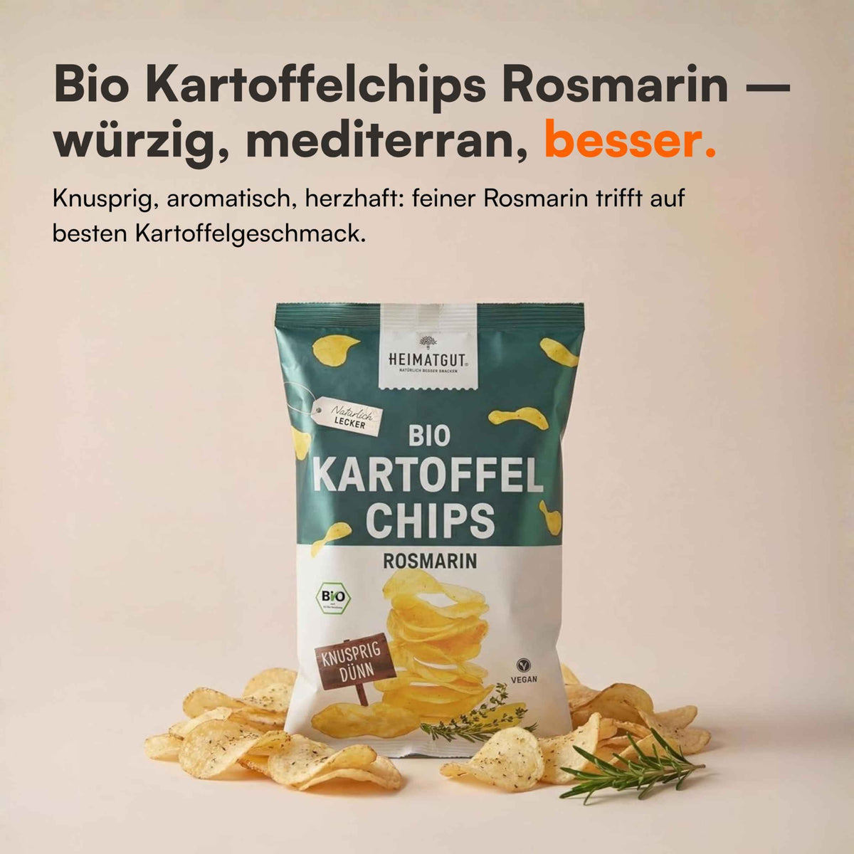 Bio Kartoffelchips Rosmarin