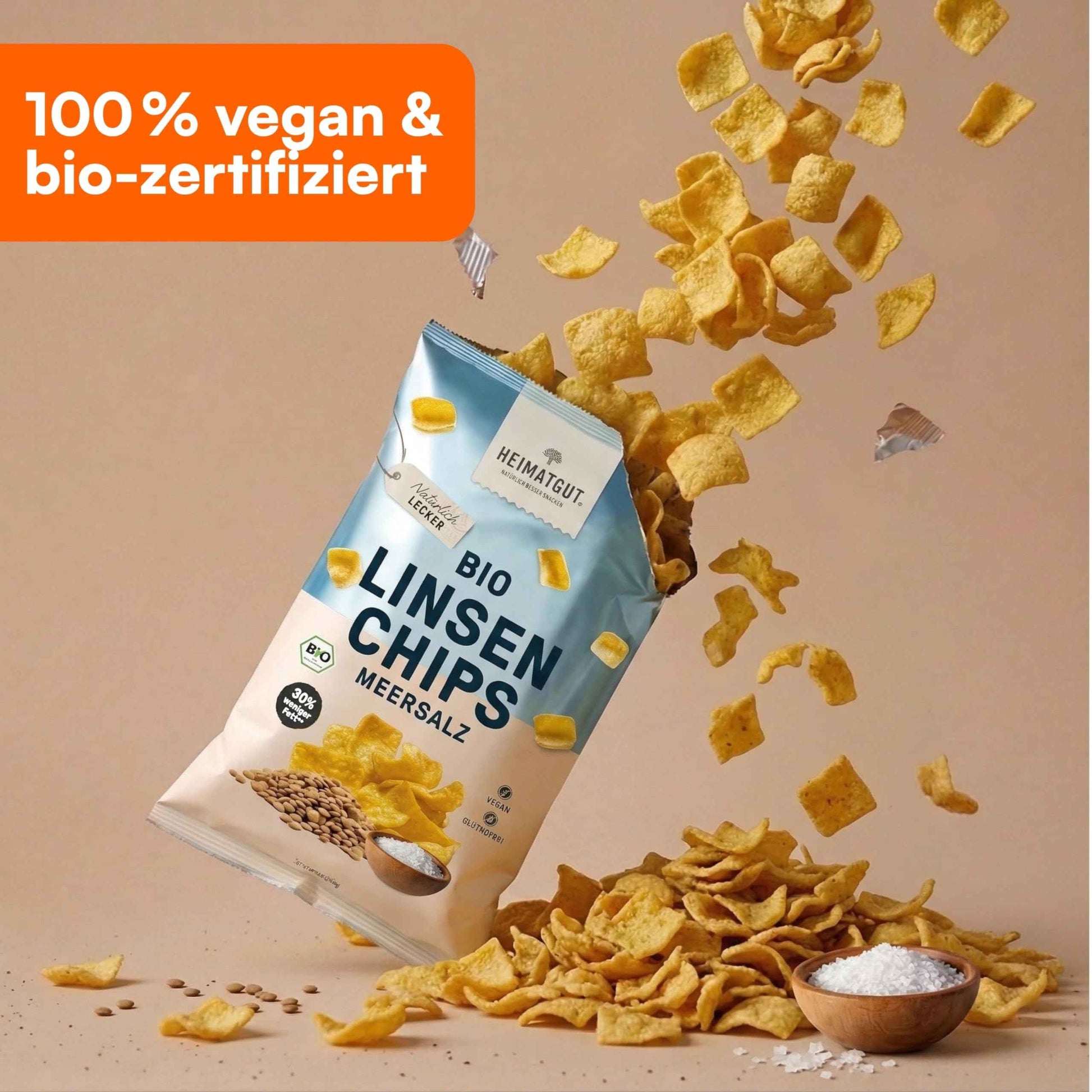 Bio Linsen Chips Meersalz
