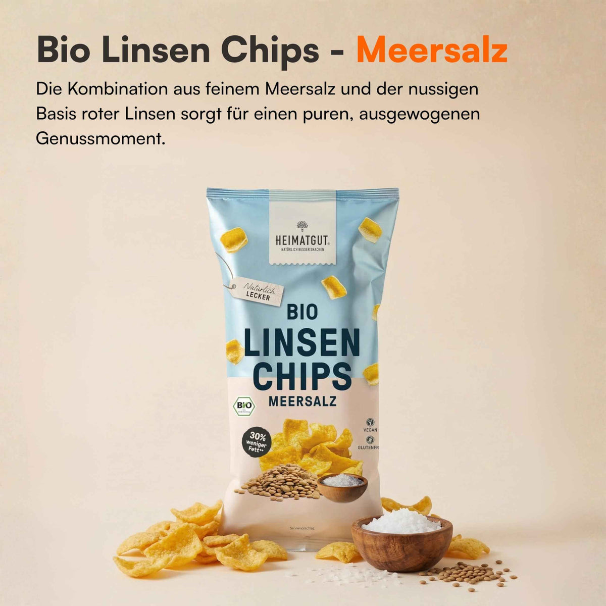 Bio Linsen Chips Meersalz