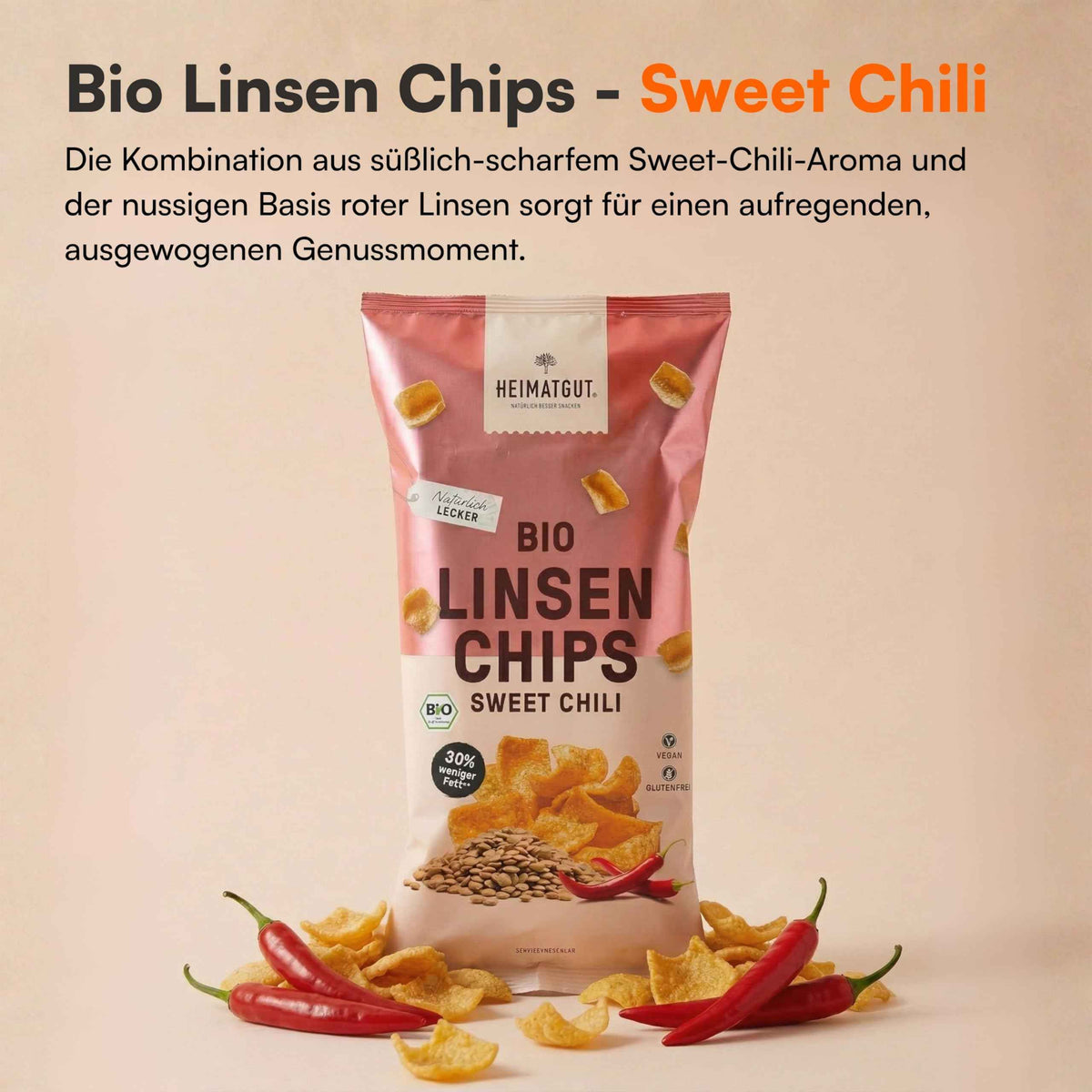 Bio Linsen Chips Sweet Chili