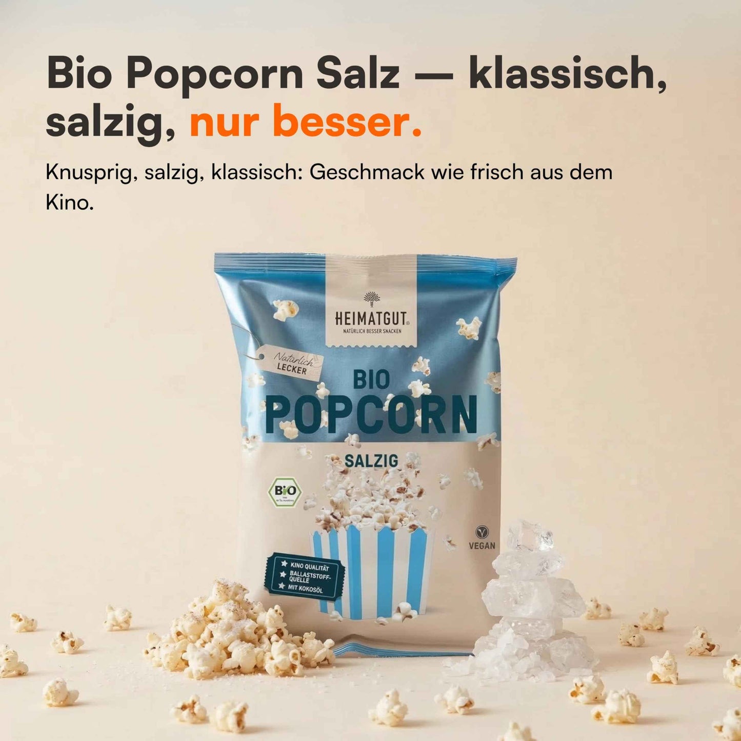 Bio Popcorn Salzig