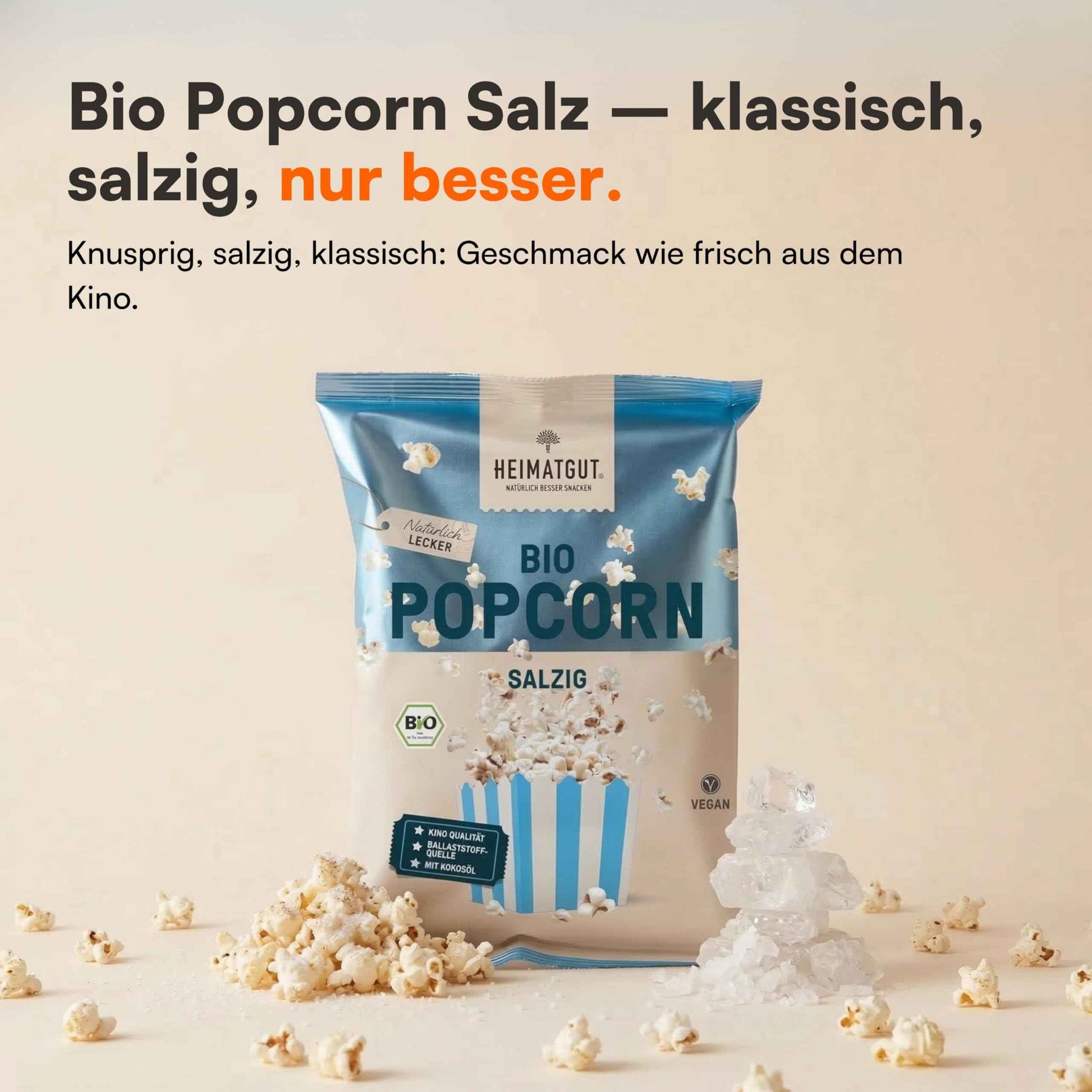 Bio Popcorn Salzig