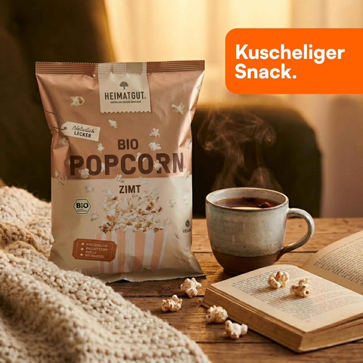 Bio Popcorn Zimt