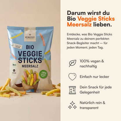Bio Veggie Sticks Meersalz
