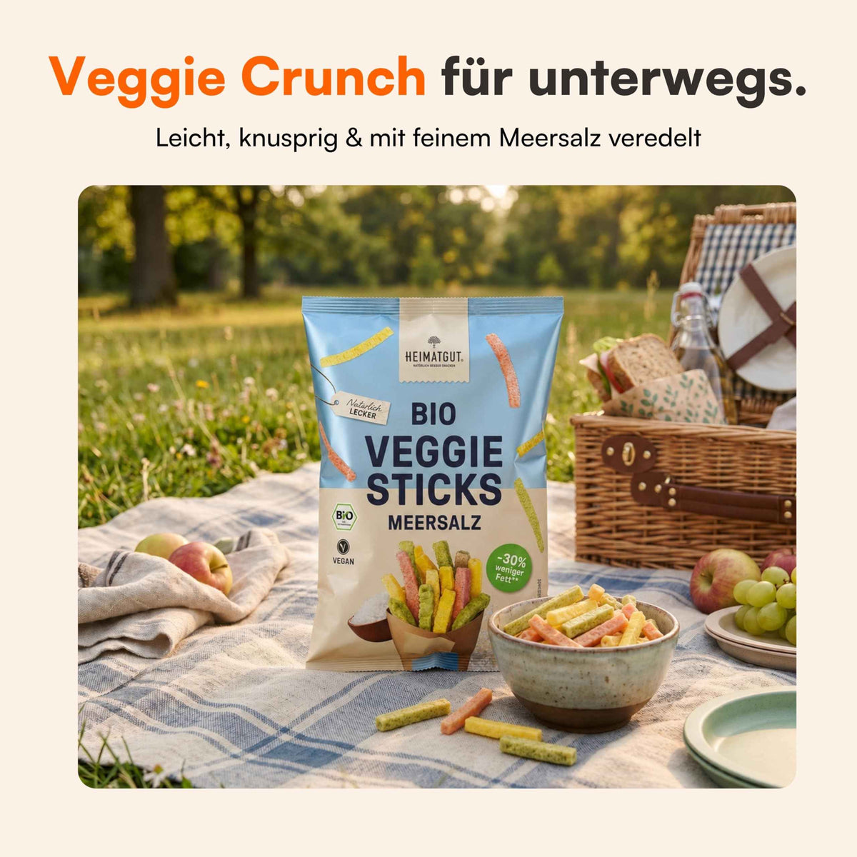 Bio Veggie Sticks Meersalz
