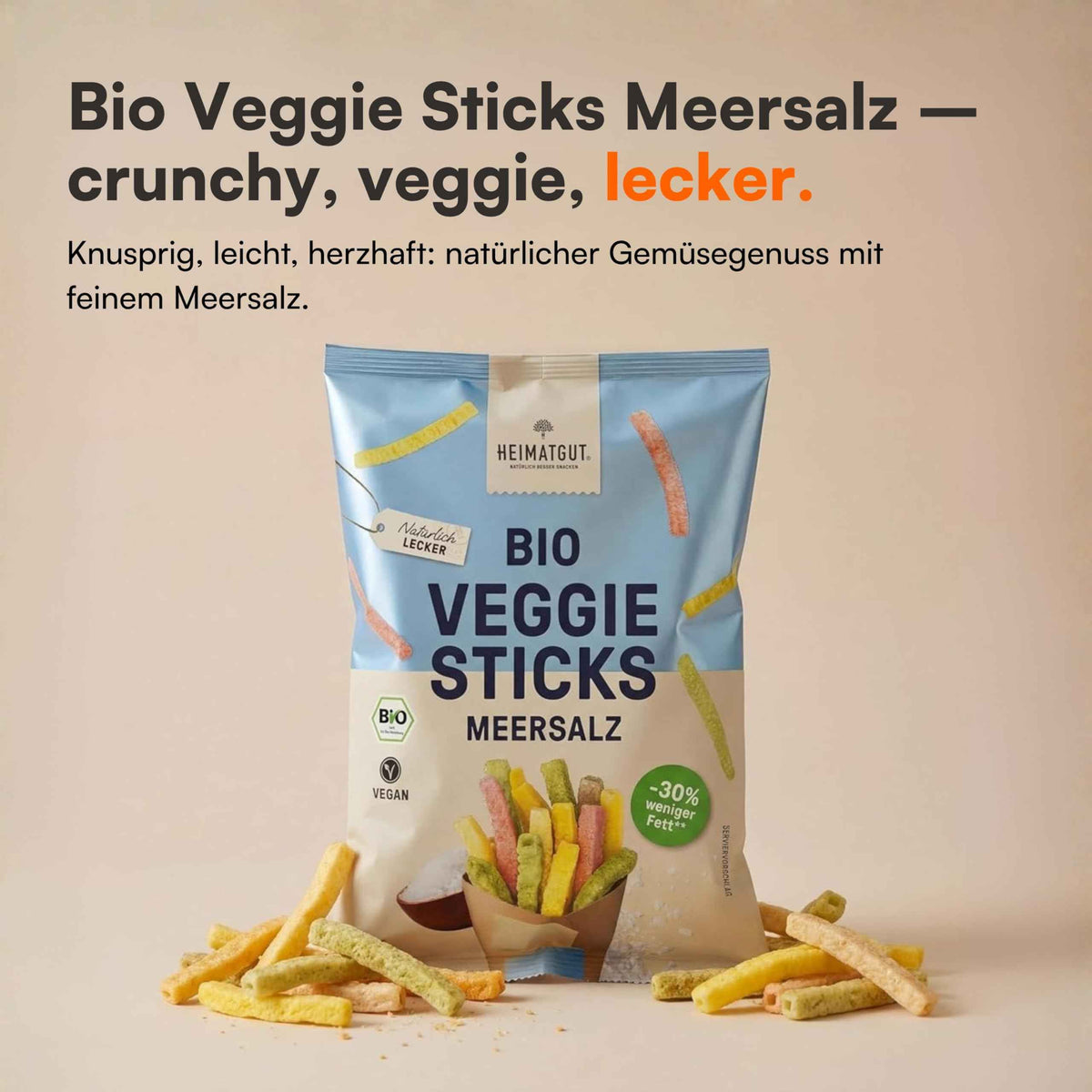 Bio Veggie Sticks Meersalz