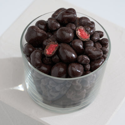 Bio Erdbeeren gefriergetrocknet in Zartbitterschokolade 500g