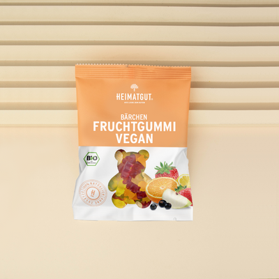Bio Fruchtgummi Bärchen - Heimatgut® Endlich besser Snacken! Immer Bio. Immer Vegan. Immer natürlich, Niemals künstlich.