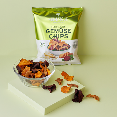 BIO Gemüse Chips - Heimatgut® 100% Natürliche Snacks – Bio, Vegan, Frei von Zusatzstoffen