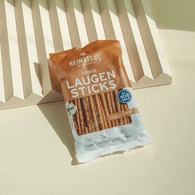 BIO Quinoa Laugensticks - Heimatgut® 100% Natürliche Snacks – Bio, Vegan, Frei von Zusatzstoffen
